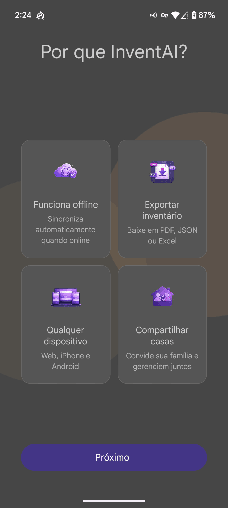 Principais recursos